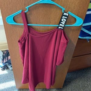Burgundy SHEIN Top